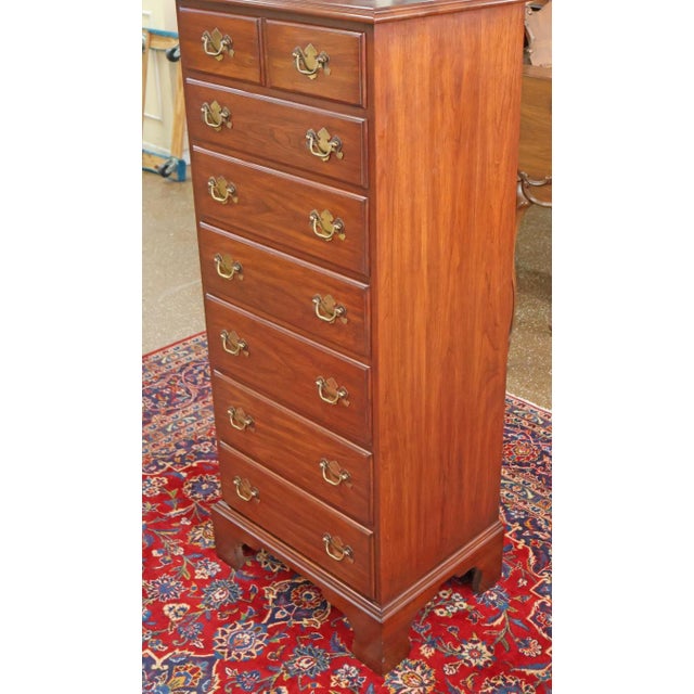 1990s 1990s Henkel Harris Virginia Galleries Cherry Wood 7 Drawer Lingerie Chest For Sale - Image 5 of 13