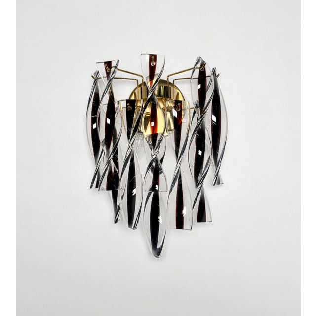 Murano Wall Sconces with Amethyst Glasses, 1990s, Set of 2 For Sale - Image 18 of 18