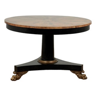 Antique Italian Regency Style Center Table For Sale