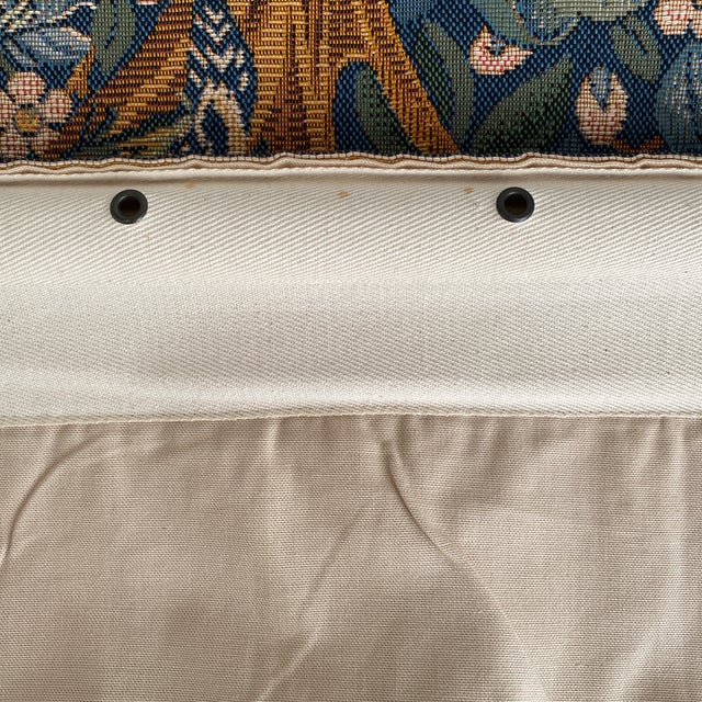 Gobly's French Tapestry in Classic Woodpecker Design by William Morris With Hanging Rod For Sale - Image 11 of 12