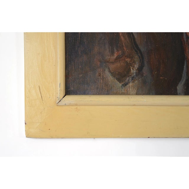 1960s 1960s Modernist Horse Painting, Framed For Sale - Image 5 of 13