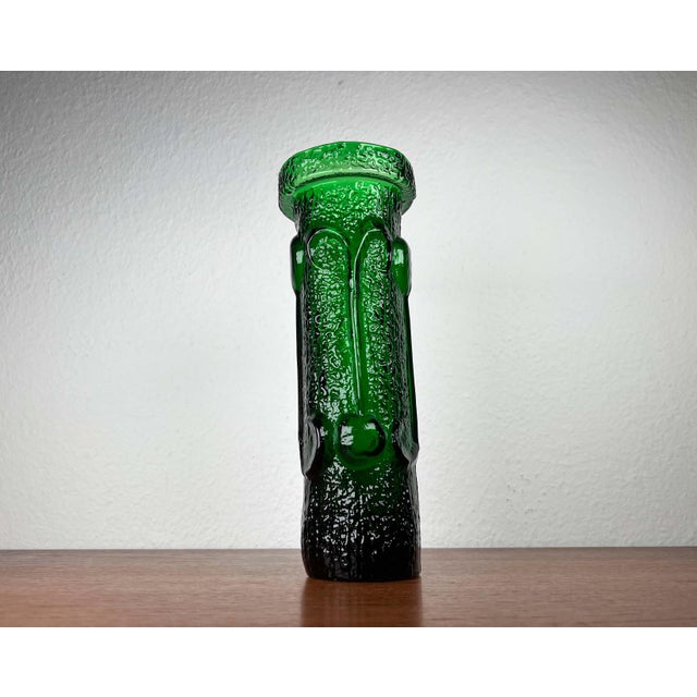 Mid-Century Modern Italian Green Glass Vase by Wayne Husted for Stelvia, 1970s For Sale - Image 17 of 17