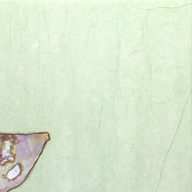 Contemporary Pale Green Dream II - Minimalist Colorful Floral Still Life Original Artwork by Peter Kuttner For Sale - Image 3 of 11