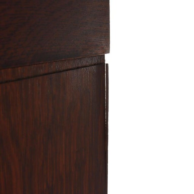 1910s Arts & Crafts Lundstrom Quarter Sawn Oak Stack Barrister Bookcase C1910 For Sale - Image 5 of 15