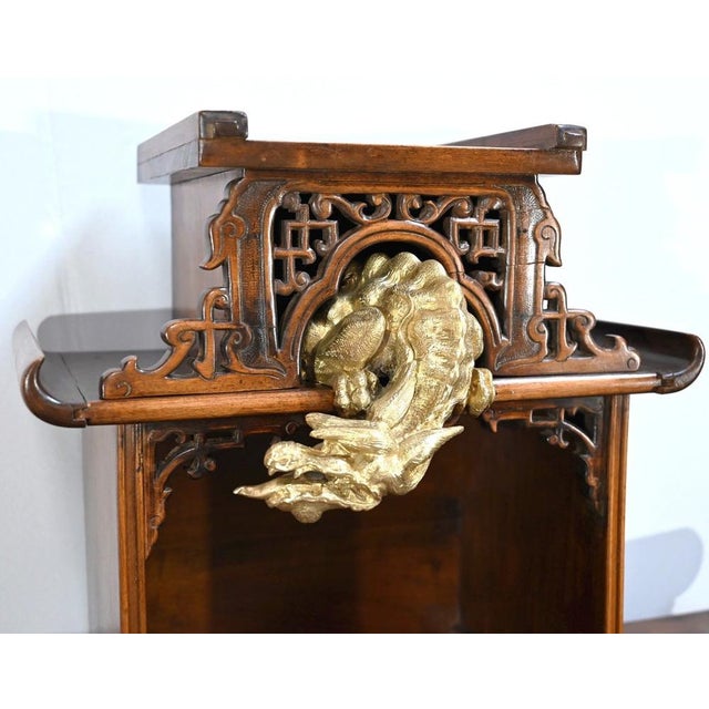 Small Late 19th Century Asian Style Cabinet attributed to Gabriel Viardot For Sale - Image 6 of 18