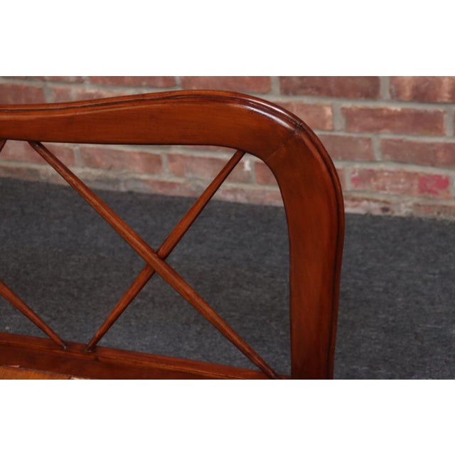 Vintage Italian Modern Walnut Divan Sofa Bed Attributed to Paolo Buffa For Sale - Image 15 of 18