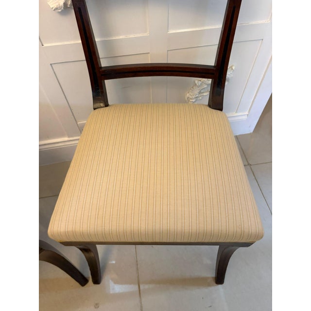 Antique English Regency Mahogany Klismos Side Chairs, 1820s, Set of 2 For Sale - Image 11 of 16
