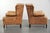 Wing Club Chairs in Light Cowhide Leather, Set of 2 For Sale - Image 4 of 16