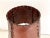 Mid-Century Italian Palm Leaf Table Lamp in Brass with Leather Lampshade, 1970s For Sale - Image 6 of 12