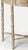 Traditional Skilling 31 in. W Specialty Demilune Shape Wood 1 Drawer Console Table, DriftWood For Sale - Image 3 of 4
