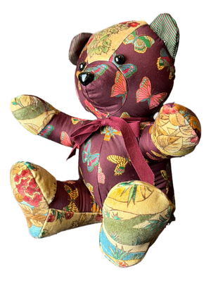 Gucci Farfalle Vintage Silk Scarf Tender Teddy Bear