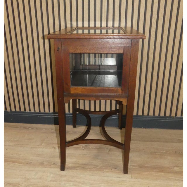 Art Nouveau Tea or Bar Cabinet with Glass, 1890s For Sale - Image 4 of 13