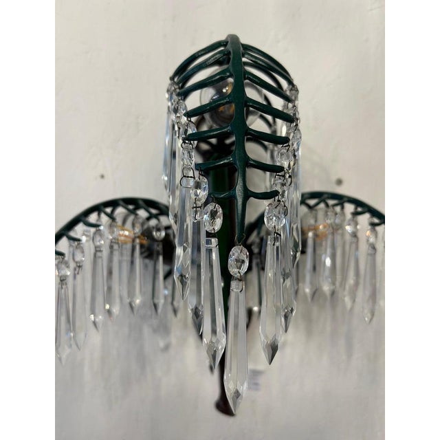 Vintage Palm Wall Lamp by Josef Hoffmann for Bakalowits, 2010s For Sale - Image 3 of 5