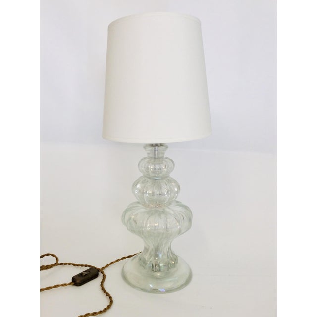 Vintage Murano Glass Table Lamp, 1950s For Sale - Image 6 of 9