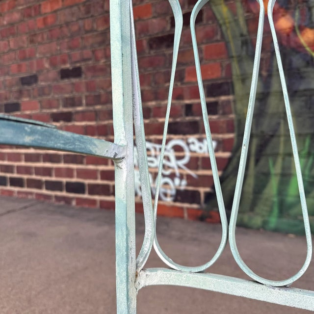 Mid 20th Century Maurizio Tempestini Iron “Ribbon” Outdoor Patio 3-Piece Sofa for John Salterini, Attributed For Sale - Image 9 of 12