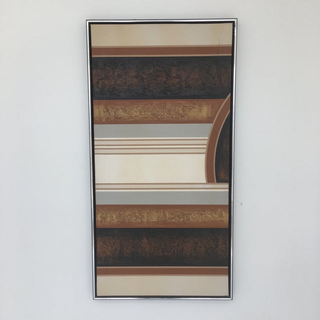 1970s Letterman Abstract Triptych Paintings Set of 3 Chairish