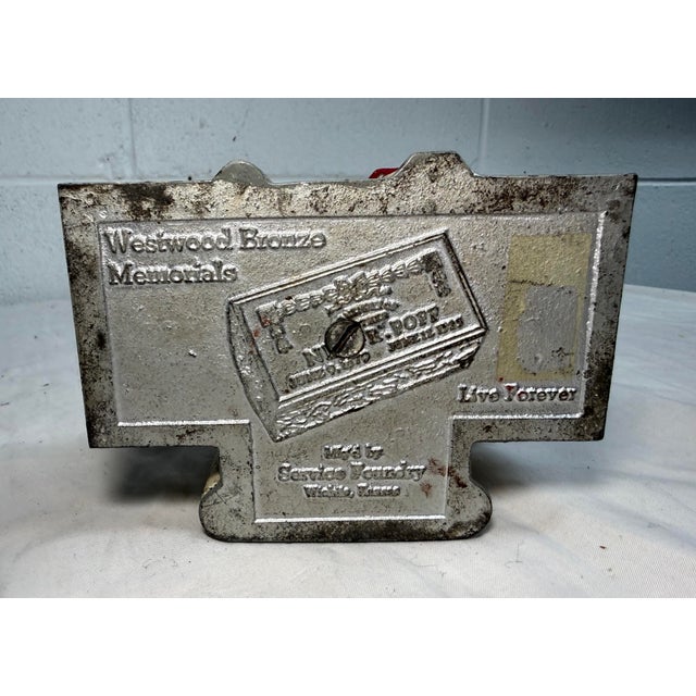 Rare Antique 1930's Westwood Bronze Memorial College Building Still Coin Bank For Sale - Image 11 of 13