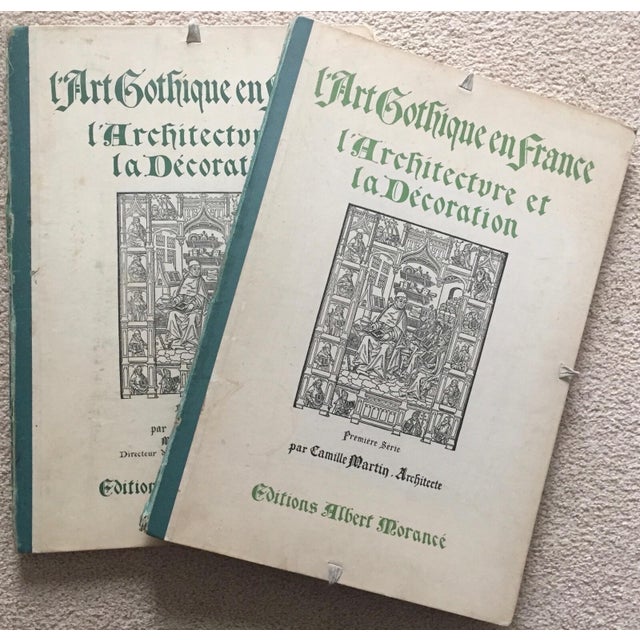 Textile 1918 French Gothic Architectural Photographs-Double Volume For Sale - Image 7 of 7