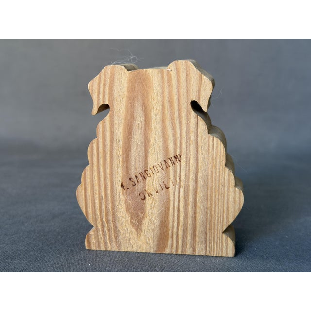 Wooden Bulldog Sculpture from Fausto Sangiovanni, Orvieto, Italy, 1975 For Sale - Image 3 of 5