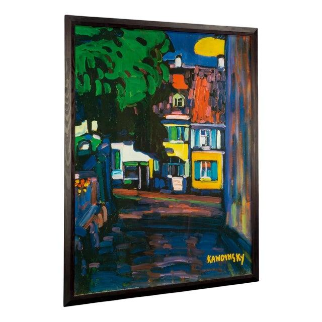 After Wassily Kandinsky, Murnau Houses in the Obermarkt, 1908, Large Art Print, Framed For Sale
