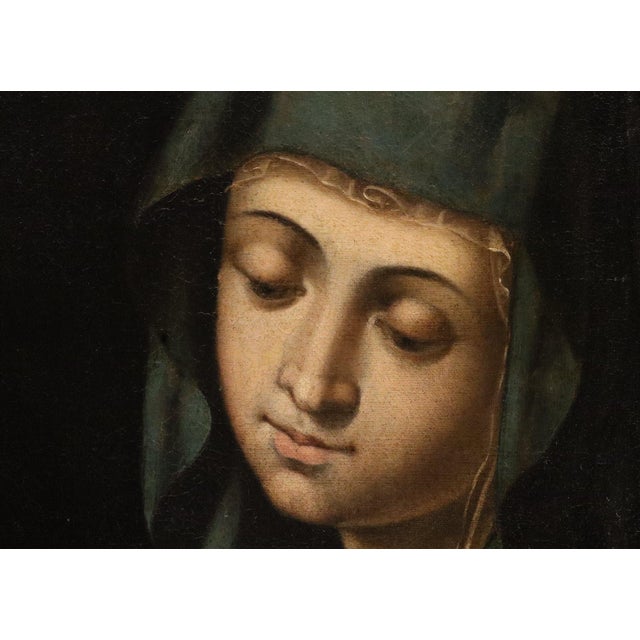 Scipione Pulzone, Madonna and Child, 1590, Oil on Canvas For Sale - Image 12 of 16