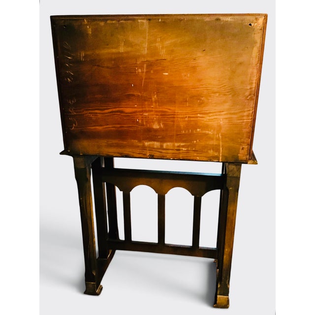 Spanish Revival Drop-Front Secretary Desk | Moorish Writing Cabinet | Mediterranean Escritorio c.1930 For Sale - Image 12 of 13