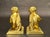 Early 20th Century Early 20th Century Pair Of Antique Gilt Bronze Bookends Children With Musical Instruments For Sale - Image 5 of 7
