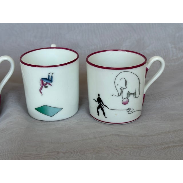 Gio Ponti Gio Ponti for Richard Ginori Porcelain Espresso Demitasse Cups Set of 4 For Sale - Image 4 of 18