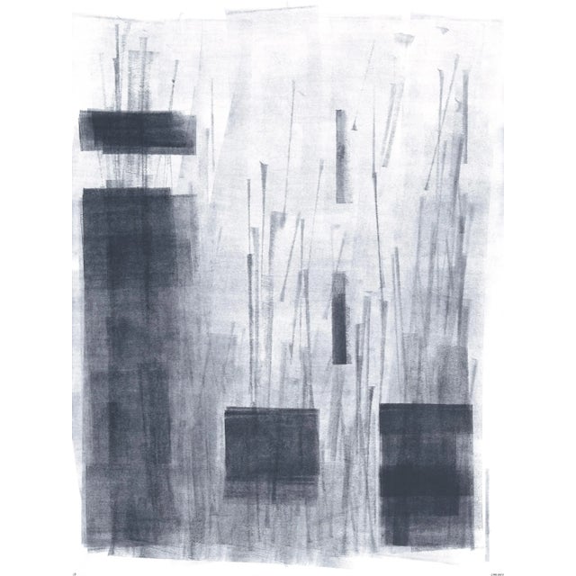 Ink on Paper_13 Original Modern Abstract Gray Painting by Carrie Bergey For Sale