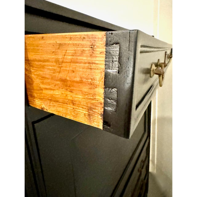 Louis XVI Ebonized Secretaire a Abattant C. 1790-1800 For Sale In Los Angeles - Image 6 of 8