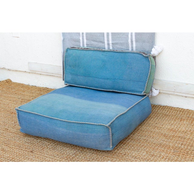 Antique Kantha Rose Floor Seating Set For Sale - Image 4 of 10