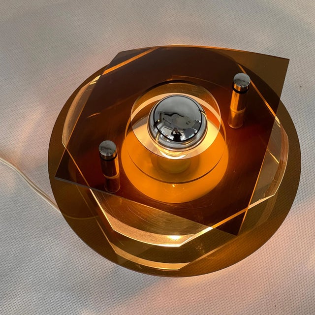 Gold Vintage Lounge Wall Lamps from Herda, 1970s, Set of 2 For Sale - Image 8 of 9