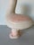 Ceramic Vintage Handcrafted Ceramic Duck Sculpture in Soft Pink & Cream For Sale - Image 7 of 12