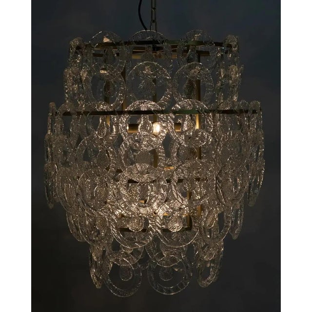 Noir NOIR Quebec Chandelier, Metal with Brass Finish For Sale - Image 4 of 5