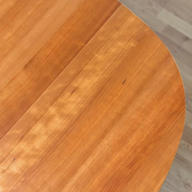 Brown Oval Dining Table in Cherry by Gangsø, Denmark, 1990s For Sale - Image 8 of 10