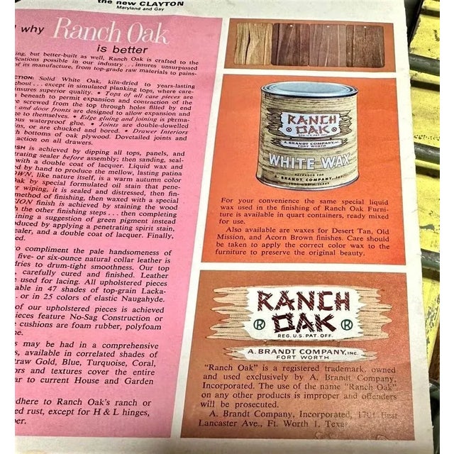 A. Brandt Ranch Oak Drop Leaf 60" Round Dining Table Convertible to Console - Vintage Mid 20th Century For Sale - Image 11 of 12