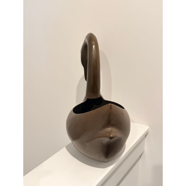 Antique Japanese Bronze Swan Planter With Sculptural Form, Early–Mid 20th Century For Sale - Image 4 of 5