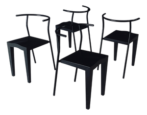 Postmodern Dr. Glob Dining Chairs by Philippe Starck for Kartell, Italy, 1980s, Set of 4