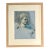 Vintage Framed Classical Bust Study on Paper For Sale