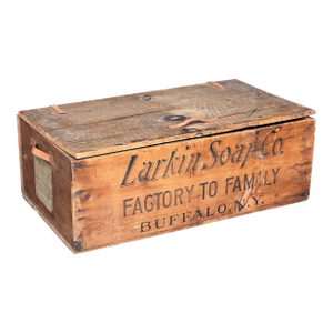 Antique Larkin Soap MFG Co. Wooden Crate Dated July 1901