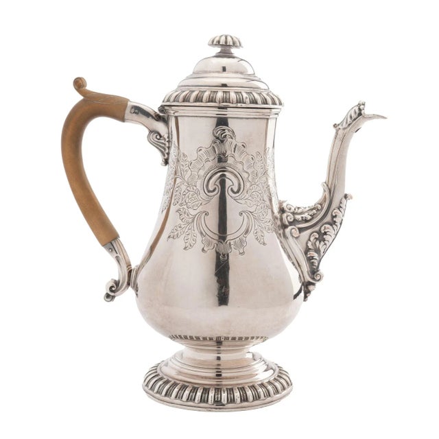 18th Century English Georgian Pyriform Sheffield Coffee Pot, C. 1750 For Sale - Image 5 of 13