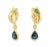Elevate your style with this exquisite Estate 14K Yellow Gold Drop Earrings with Sapphire and Diamonds . These stunning...