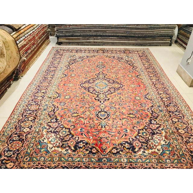 Mid-Century Hand-Crafted Wool Carpet, 1957 For Sale - Image 3 of 16