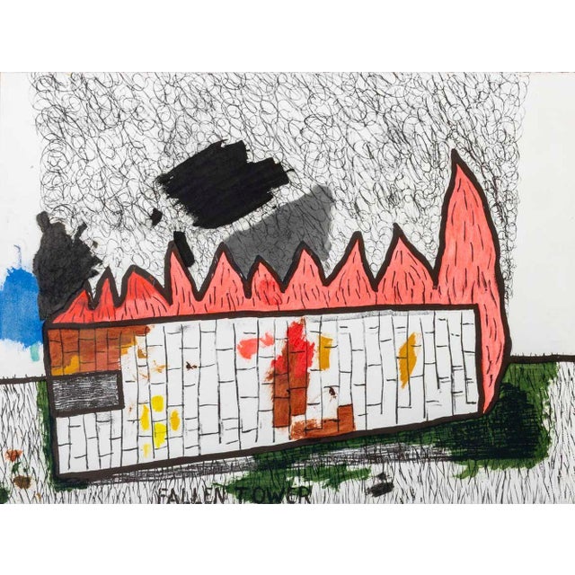 Domenick Capobianco Tower Studies Mixed Media, 2 For Sale In New York - Image 6 of 14