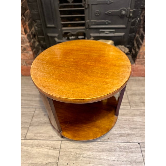 Brown Mid-Century Art Deco Style Coffee Table with Double Tray, 1950s For Sale - Image 8 of 14