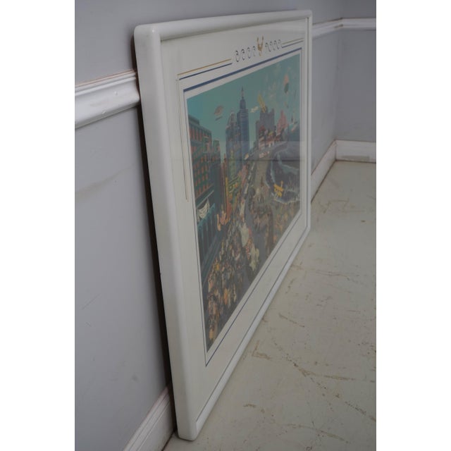 Age: C.1986 Details: Boardwalk Of Atlantic City Collection High Quality Construction Oak Rare Hand Signed Serigraph...