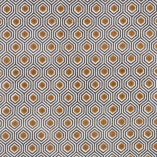 Sample - Schumacher Otis Fabric in Dark Neutral For Sale