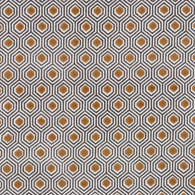 Sample - Schumacher Otis Fabric in Dark Neutral For Sale