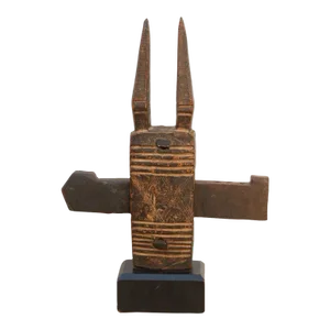 Tribal Dogon Door Lock With Twin Spires