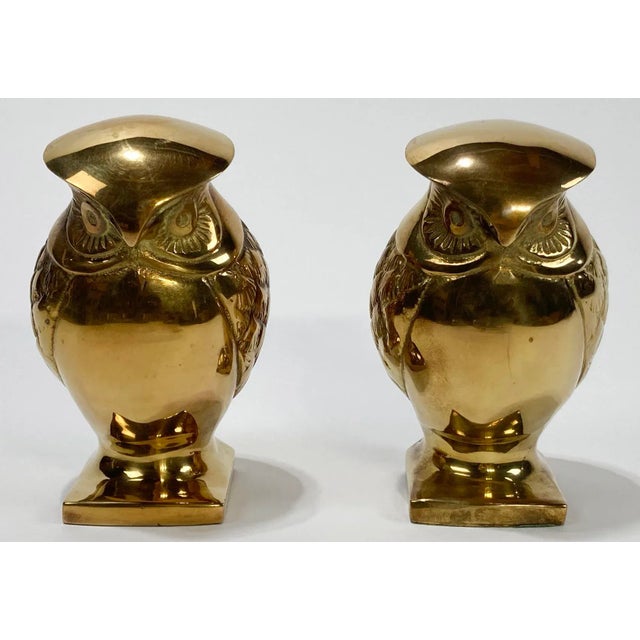 Vintage Brass Owl Bookends, a Pair Chairish
